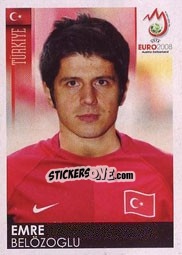 Sticker Emre Belözoglu - UEFA Euro Austria-Switzerland 2008 n. 140 - Panini