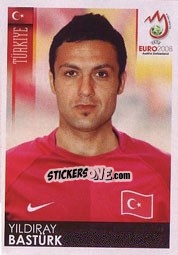 Sticker Yildiray Bastürk - UEFA Euro Austria-Switzerland 2008 - Panini