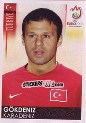 Sticker Gökdeniz Karadeniz - UEFA Euro Austria-Switzerland 2008 - Panini