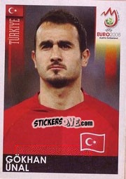 Sticker Gökhan Ünal - UEFA Euro Austria-Switzerland 2008 n. 147 - Panini