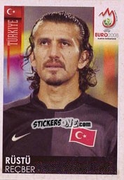 Figurina Rüstü Reçber - UEFA Euro Austria-Switzerland 2008 n. 149 - Panini