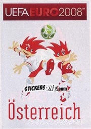 Sticker Official Mascots - UEFA Euro Austria-Switzerland 2008 - Panini