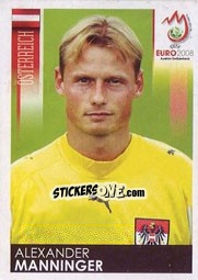 Cromo Alexander Manninger - UEFA Euro Austria-Switzerland 2008 n. 156 - Panini