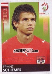 Sticker Franz Schiemer - UEFA Euro Austria-Switzerland 2008 n. 158 - Panini