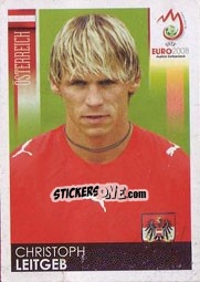 Sticker Christoph Leitgeb - UEFA Euro Austria-Switzerland 2008 n. 165 - Panini