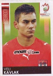 Sticker Veli Kavlak - UEFA Euro Austria-Switzerland 2008 n. 168 - Panini