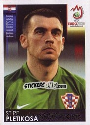 Cromo Stipe Pletikosa - UEFA Euro Austria-Switzerland 2008 n. 182 - Panini