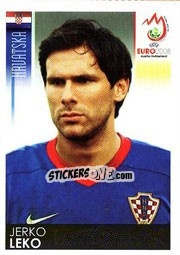 Sticker Jerko Leko - UEFA Euro Austria-Switzerland 2008 n. 195 - Panini
