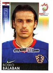 Sticker Bosko Balaban - UEFA Euro Austria-Switzerland 2008 - Panini