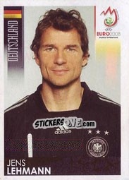 Sticker Jens Lehmann - UEFA Euro Austria-Switzerland 2008 n. 208 - Panini