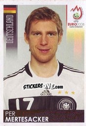 Sticker Per Mertesacker - UEFA Euro Austria-Switzerland 2008 - Panini