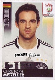 Sticker Christoph Metzelder - UEFA Euro Austria-Switzerland 2008 n. 210 - Panini