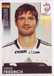 Sticker Arne Friedrich - UEFA Euro Austria-Switzerland 2008 n. 212 - Panini