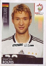 Sticker Simon Rolfes - UEFA Euro Austria-Switzerland 2008 n. 217 - Panini