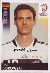 Sticker Tim Borowski - UEFA Euro Austria-Switzerland 2008 n. 218 - Panini