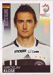 Sticker Miroslav Klose - UEFA Euro Austria-Switzerland 2008 n. 225 - Panini