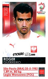 Sticker Roger Guerreiro - UEFA Euro Austria-Switzerland 2008 - Panini