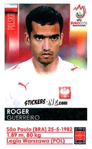 Sticker Roger Guerreiro - UEFA Euro Austria-Switzerland 2008 n. 248x - Panini