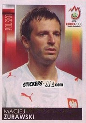 Sticker Maciej Zurawski - UEFA Euro Austria-Switzerland 2008 n. 251 - Panini