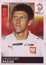 Sticker Grzegorz Rasiak - UEFA Euro Austria-Switzerland 2008 n. 252 - Panini