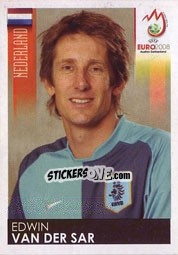 Figurina Edwin van der Sar - UEFA Euro Austria-Switzerland 2008 - Panini