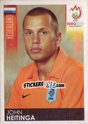 Sticker John Heitinga - UEFA Euro Austria-Switzerland 2008 n. 264 - Panini