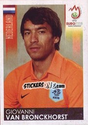 Figurina Giovanni Van Bronckhorst - UEFA Euro Austria-Switzerland 2008 n. 265 - Panini