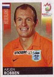 Cromo Arjen Robben - UEFA Euro Austria-Switzerland 2008 - Panini