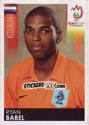 Sticker Ryan Babel - UEFA Euro Austria-Switzerland 2008 n. 272 - Panini