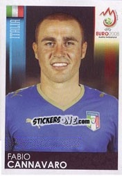 Sticker Fabio Cannavaro - UEFA Euro Austria-Switzerland 2008 n. 287 - Panini