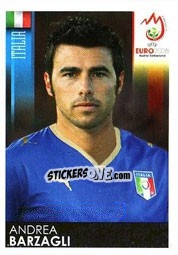 Sticker Andrea Barzagli - UEFA Euro Austria-Switzerland 2008 n. 290 - Panini