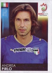 Sticker Andrea Pirlo - UEFA Euro Austria-Switzerland 2008 n. 298 - Panini