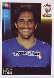 Sticker Luca Toni - UEFA Euro Austria-Switzerland 2008 n. 301 - Panini