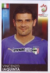 Cromo Vincenzo Iaquinta - UEFA Euro Austria-Switzerland 2008 - Panini