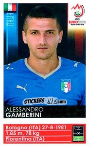 Sticker Alessandro Gamberini - UEFA Euro Austria-Switzerland 2008 n. 304x - Panini