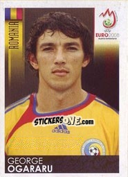 Sticker George Ogararu - UEFA Euro Austria-Switzerland 2008 n. 313 - Panini