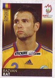 Sticker Razvan Rat - UEFA Euro Austria-Switzerland 2008 n. 314 - Panini