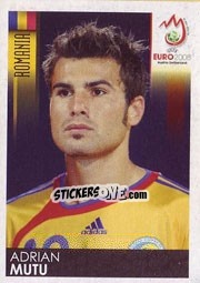Sticker Adrian Mutu - UEFA Euro Austria-Switzerland 2008 n. 327 - Panini
