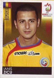 Sticker Ianis Zicu - UEFA Euro Austria-Switzerland 2008 n. 328 - Panini