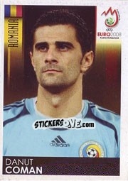 Sticker Danut Coman - UEFA Euro Austria-Switzerland 2008 n. 331 - Panini