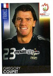 Sticker Gregory Coupet - UEFA Euro Austria-Switzerland 2008 n. 338 - Panini