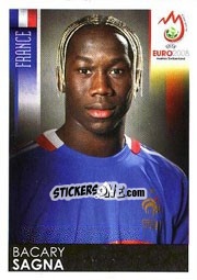 Sticker Bacary Sagna - UEFA Euro Austria-Switzerland 2008 n. 344 - Panini