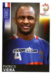 Sticker Patrick Vieira - UEFA Euro Austria-Switzerland 2008 n. 347 - Panini