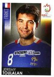 Sticker Jeremy Toulalan - UEFA Euro Austria-Switzerland 2008 n. 348 - Panini