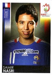 Sticker Samir Nasri - UEFA Euro Austria-Switzerland 2008 n. 349 - Panini