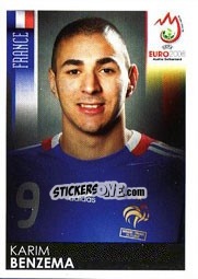 Sticker Karim Benzema - UEFA Euro Austria-Switzerland 2008 - Panini
