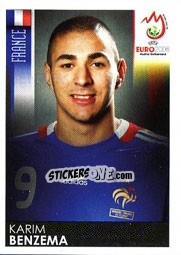 Cromo Karim Benzema - UEFA Euro Austria-Switzerland 2008 - Panini