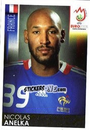 Sticker Nicolas Anelka - UEFA Euro Austria-Switzerland 2008 n. 356 - Panini
