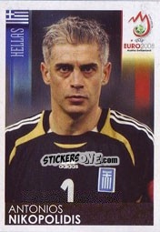 Cromo Antonios Nikopolidis - UEFA Euro Austria-Switzerland 2008 - Panini