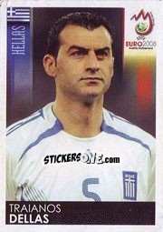 Sticker Traianos Dellas - UEFA Euro Austria-Switzerland 2008 - Panini